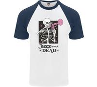 Il Jazz Non È Morto Teschio Maglietta Baseball S/S Da Uomo