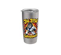 Il Jiu-jitsu È Il Mio Superpotere - Bjj Gorilla Mma Bicchiere termico in acciaio inox doppia parete