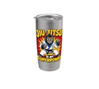 Il Jiu-jitsu È Il Mio Superpotere: Bjj Gorilla Power Bicchiere termico in acciaio inox doppia parete