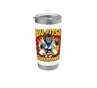 Il Jiu-jitsu È Il Mio Superpotere: Bjj Gorilla Power Bicchiere termico in acciaio inox doppia parete