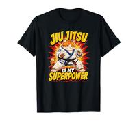 Il Jiu-Jitsu È Il Mio Superpotere - Il Gatto Paffuto Che Maglietta