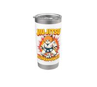 Il Jiu-jitsu È Il Mio Superpotere: Un Simpatico Gatto Che Fa Bicchiere termico in acciaio inox doppia parete
