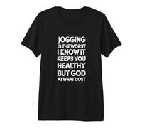 Il Jogging è la peggiore - Running Gym Maratona di Sci di Fondo Maglietta Premium