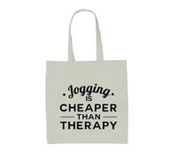 Il Jogging È Più Economico Della Terapia - Borsa In Tela - Jogger Sportivo
