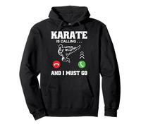 Il Karate Chiama Istruttore di Arti Marziali Amanti del Taekwondo Felpa con Cappuccio