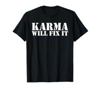 Il Karma Lo risolverà Meditazione Maglietta con Stampa Grafica Economica