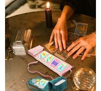 Il kit di 3 sacchetti porta carte per tarocchi contiene scatola per tarocchi e monete decisionali, accessori per tarocchi, sacchetti in tessuto per carte da gioco e mazzo Oracle