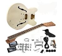 Il Kit Di Accessori Per La Fabbricazione Del Lato Posteriore In Compensato Di Acero Jazz Guitar Per Principianti Chitarra DIY Kit