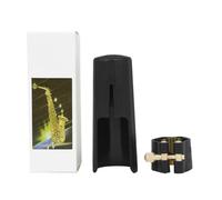 Il kit di bocchini per sassofono contralto include bocchino per sassofono in pelle PU clip legatura parti sax morsetto fibbia