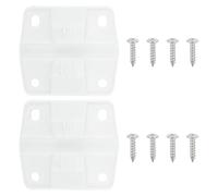 Il kit di cerniere di ricambio compatibili è composto da due cerniere più otto viti essenziali for fissare il tuo dispositivo di raffreddamento