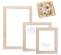 Il kit di cornici in legno include tre cornici per lavori fai da te fatti a mano a casa o in studi artistici