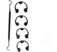 Il kit di guarnizioni per valvola dell'acqua include 4 anelli elastici, 4 O-Ring, 1 gancio, 1 pacchetto di grasso in silicone per il rimontaggio della valvola dell'acqua e l'integrità della tenuta a