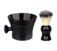 Il kit di pennelli da barba 2 in 1 include pennello da barba, set di ciotole per sapone da barba, per papà, marito, fidanzato, regali di San Valentino