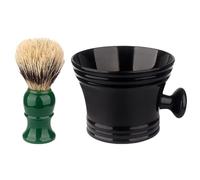 Il kit di pennelli da barba 2 in 1 include pennello da barba, set di ciotole per sapone da barba, per papà, marito, fidanzato, regali di San Valentino