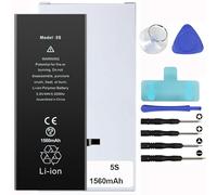 Il kit di sostituzione della batteria per iPhone include adesivo impermeabile, adesivi per batteria, batteria per iPhone con strumenti magnetici (iPhone 5S)