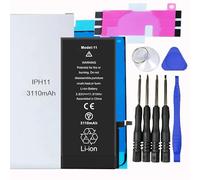 Il kit di sostituzione della batteria per iPhone include adesivo impermeabile, adesivi per batteria, batteria per iPhone con strumenti magnetici (iPhone 11)