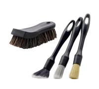 Il kit di spazzole for dettagli interni auto da 4 pezzi include 3 1 pelle for il cruscotto della presa d'aria