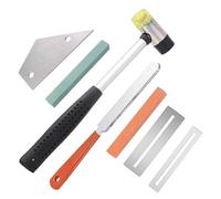 Il Kit Di Strumenti Per Liutaio Per Chitarra Da 7 Pezzi Include Martello In Gomma Per Tasti, Protezioni Per Tastiera Con Livellamento A Bilanciere