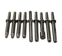Il kit di strumenti per riving pneumatico include 1 martello pneumatico resistente con otto teste intercambiabili per l'uso (testa semi-cava da 8 mm)
