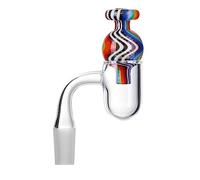Il kit Domeless al quarzo include copertura colorata e 4 perline arrotolabili, compatibile con chiodi, rondelle d'acqua, fischietto Hookah (colore 3)