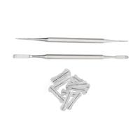 Il kit per la correzione delle unghie incarnite in lega di acciaio inossidabile Kuuleyn include strisce di correzione da 10 pezzi da 20 mm, lima per pedicure a doppia estremità e