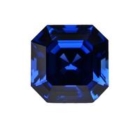 Il laboratorio blu reale ha coltivato la pietra preziosa sciolta sintetica del taglio Asscher dello zaffiro con il certificato di Agl per l'investimento ed i gioielli di lusso, 9x9mm-3.76-5.02ct