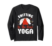 Il lavoro a maglia è la nuova meditazione di rilassamento yoga Maglia a Manica