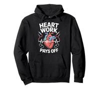 Il Lavoro Cardiaco ripaga l'anatomia cardiologica Felpa con Cappuccio