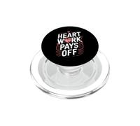 Il lavoro del cuore paga divertente ritmo cardiologico gioco di parole PopSockets PopGrip per MagSafe