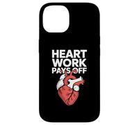 Il lavoro del cuore paga la grafica ispiratrice Custodia per iPhone 14