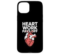 Il lavoro del cuore paga la grafica ispiratrice Custodia per iPhone 15 Plus