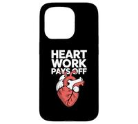 Il lavoro del cuore paga la grafica ispiratrice Custodia per iPhone 15 Pro
