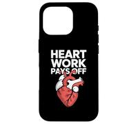 Il lavoro del cuore paga la grafica ispiratrice Custodia per iPhone 16 Pro