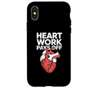 Il lavoro del cuore paga la grafica ispiratrice Custodia per iPhone X/XS