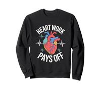 Il Lavoro del Cuore ripaga Il cardiologo Heartbeat Art Felpa