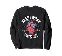 Il lavoro del cuore ripaga il cuore anatomico Felpa