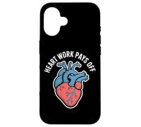 Il lavoro del cuore ripaga l'anatomia ispiratrice Custodia per iPhone 16