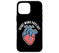 Il lavoro del cuore ripaga l'anatomia ispiratrice Custodia per iPhone 16 Pro Max