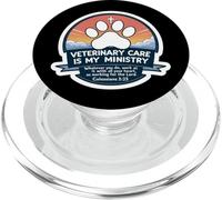 Il lavoro veterinario veterinario cristiano è il mio ministero PopSockets PopGrip per MagSafe