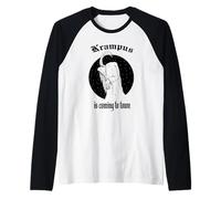 Il leggendario Krampus T Come Idea Regalo Maschera Perchten Maglia con Maniche Raglan
