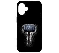 Il leggendario martello di Thor Mjolnir guerriero mitologia norrena Custodia per iPhone 16