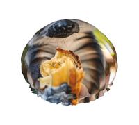 Il lemure che mangia il pane Cuffia da a riutilizzabile - cuffia da a quotidiana impermeabile, elastica e a doppio strato, ecologica