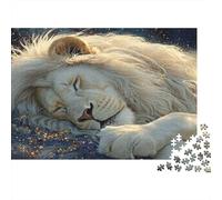 Il leone addormentato Puzzles 1000 Pezzi In Stampa Ad Alta Definizione, Un Premium Jigsaw Puzzle Per Enigma Di Allenamento Alla Concentrazione, Ideale Per Tempo Libero, Regalo D'Anniversari