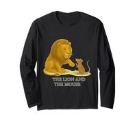 Il Leone e Il Topo Classico Favola di Esopo Maglia a Manica