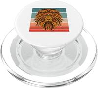 Il leone Leone astratto impressione viso colorato acquerello PopSockets PopGrip per MagSafe