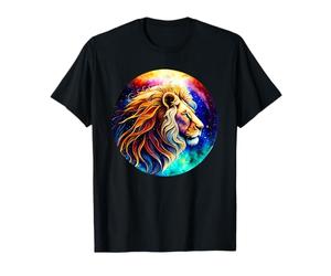 Il Leone nello Spazio al Cielo Stellato Leone Maglietta