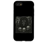 Il leone vuole un Halloween satanico con orrore gotico Custodia per iPhone SE (2020) / 7/8