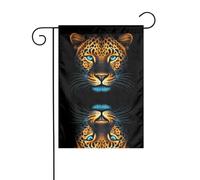 Il leopardo fresco ghepardo YYHWHJDE Immagine dimensioni precise di questa bandiera da giardino è 30,5 x 45,7 cm, che è un rapporto dorato accuratamente progettato. Si adatta perfettamente alla