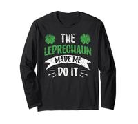 Il Leprechaun Mi ha Fatto Fare a St Patricks Day Irlanda Maglia a Manica
