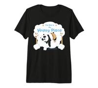 Il Letto è Il Mio Posto Felice Kungfu Panda Maglietta Premium